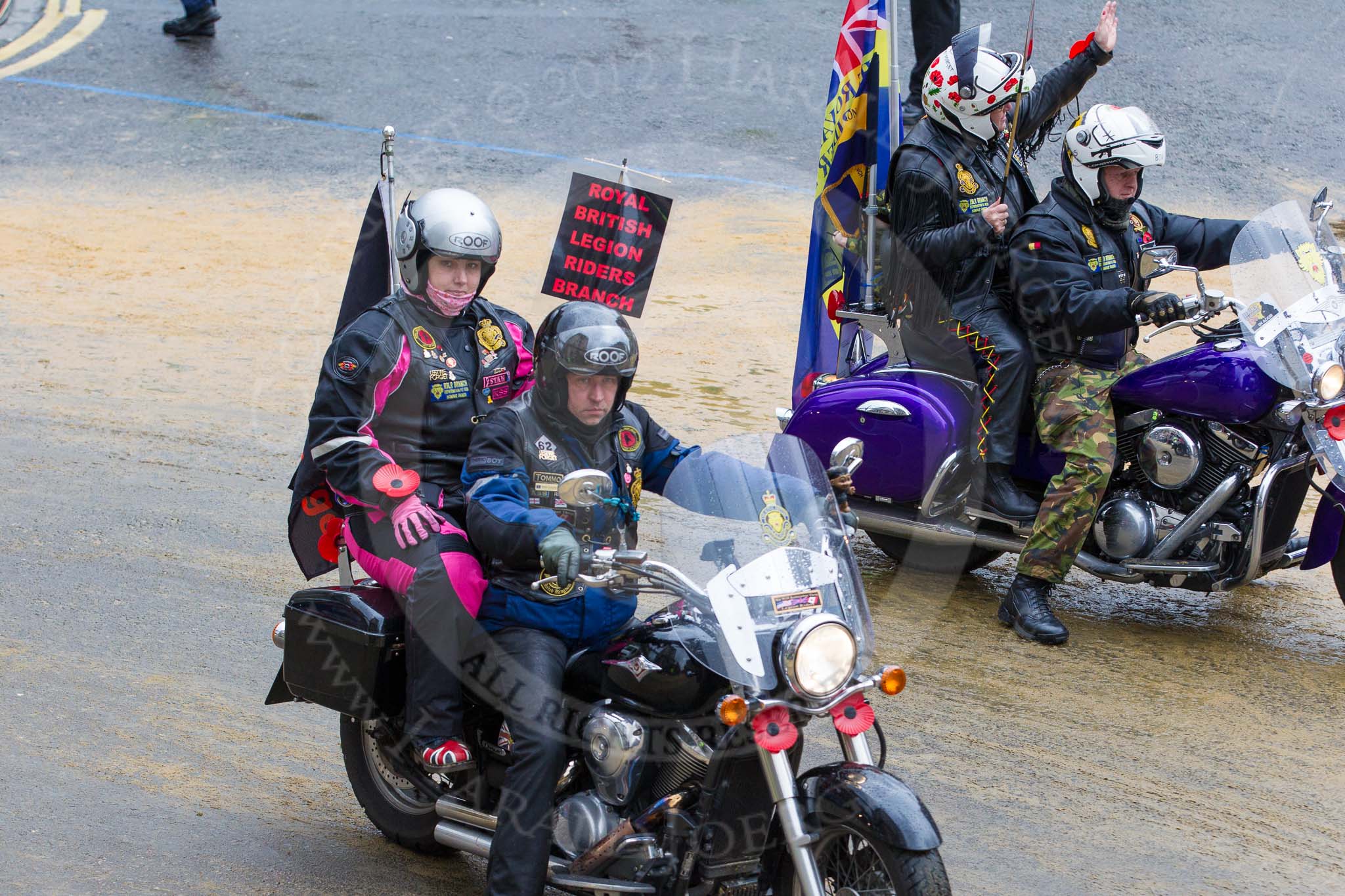 Lord Mayor's Show 2012: Entry 112 - Royal British Legion..
Press stand opposite Mansion House, City of London,
London,
Greater London,
United Kingdom,
on 10 November 2012 at 11:56, image #1613