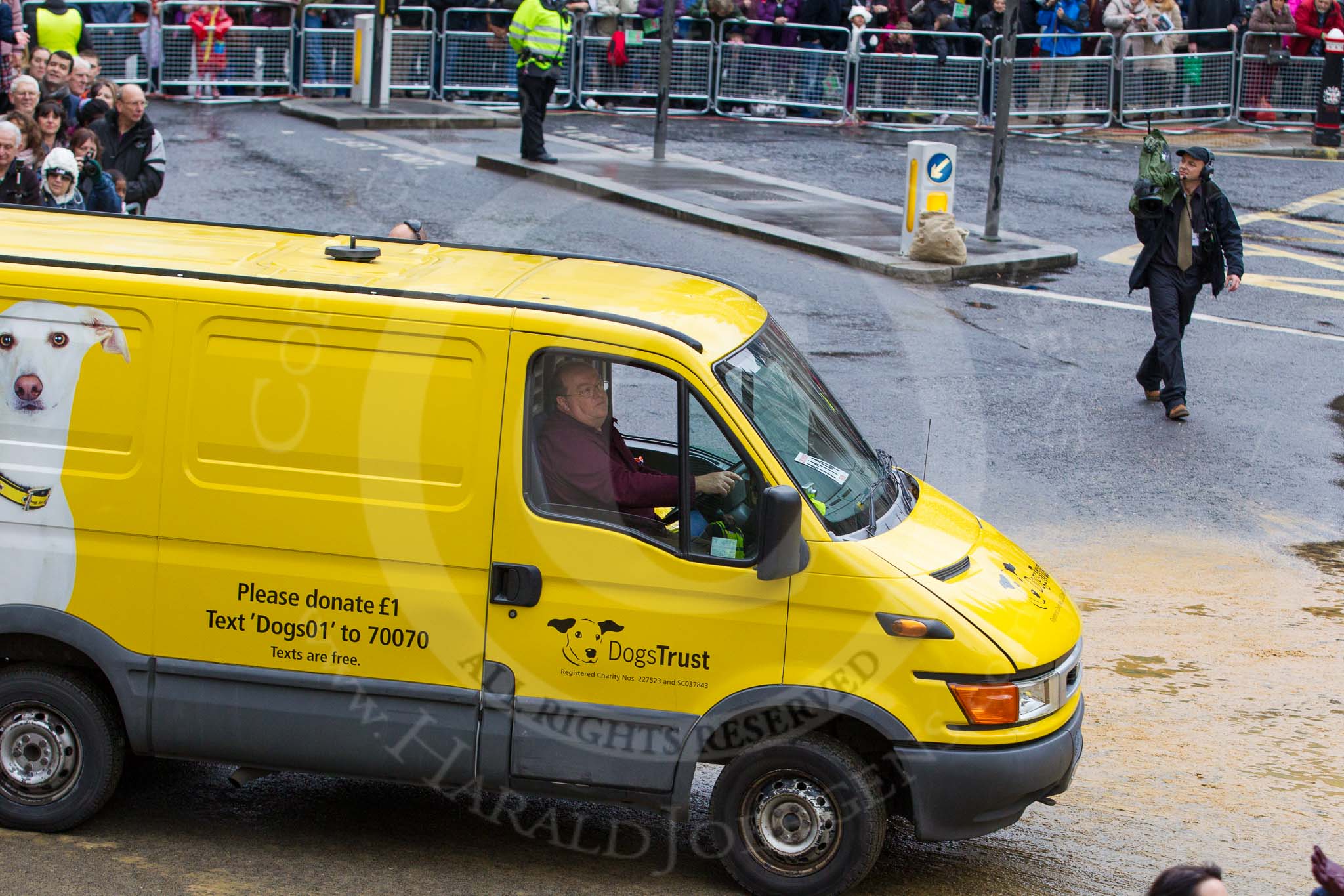 Lord Mayor's Show 2012: Entry 114 - Dogs Trust..
Press stand opposite Mansion House, City of London,
London,
Greater London,
United Kingdom,
on 10 November 2012 at 11:58, image #1651