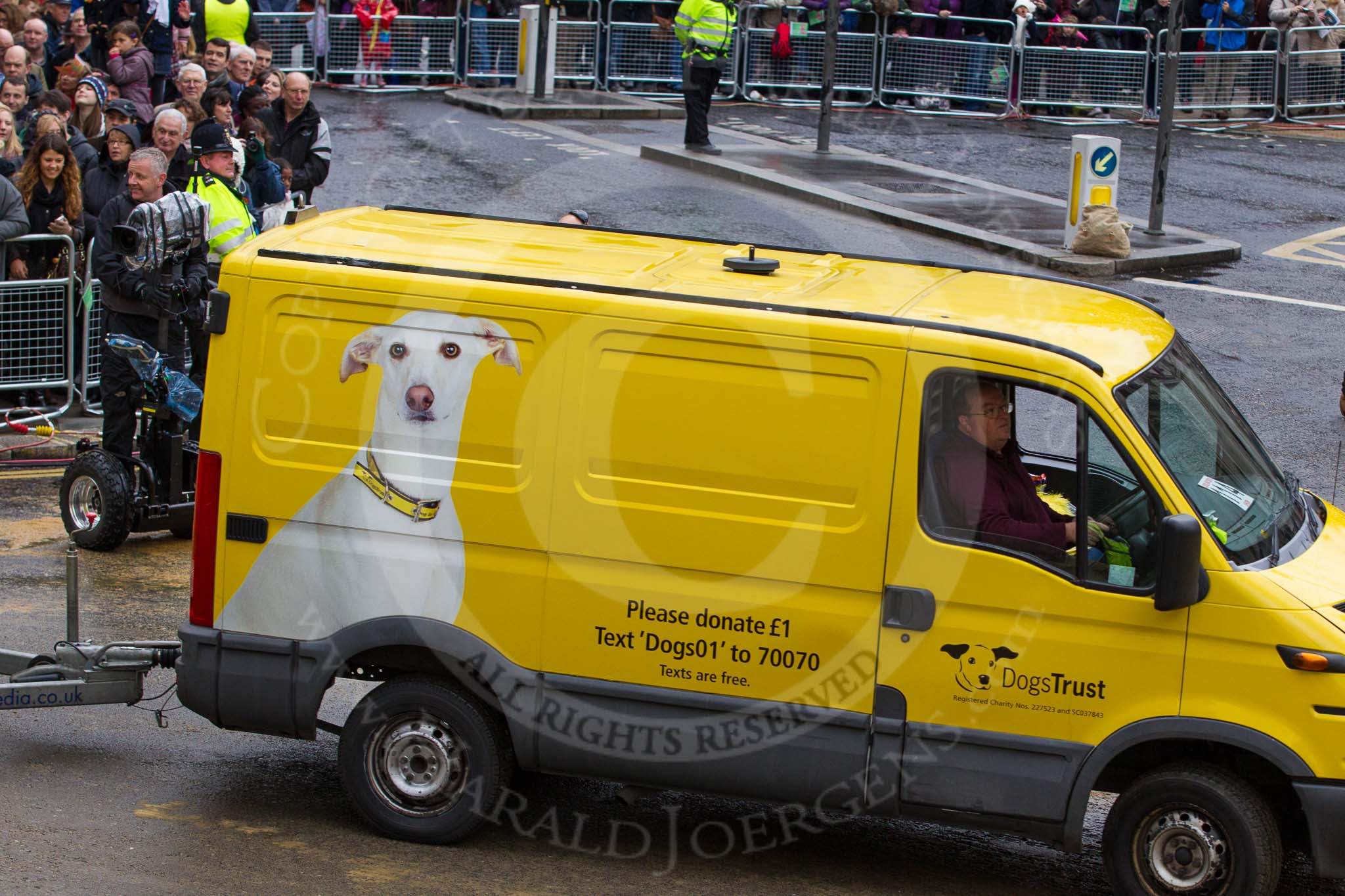 Lord Mayor's Show 2012: Entry 114 - Dogs Trust..
Press stand opposite Mansion House, City of London,
London,
Greater London,
United Kingdom,
on 10 November 2012 at 11:58, image #1652
