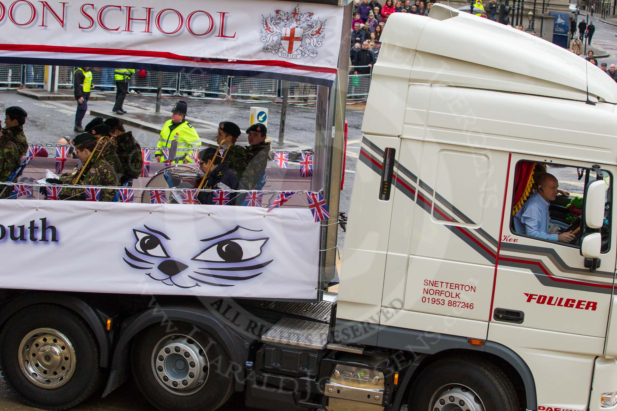 Lord Mayor's Show 2012: Entry 115 - The Cat’s Whiskers..
Press stand opposite Mansion House, City of London,
London,
Greater London,
United Kingdom,
on 10 November 2012 at 11:58, image #1658