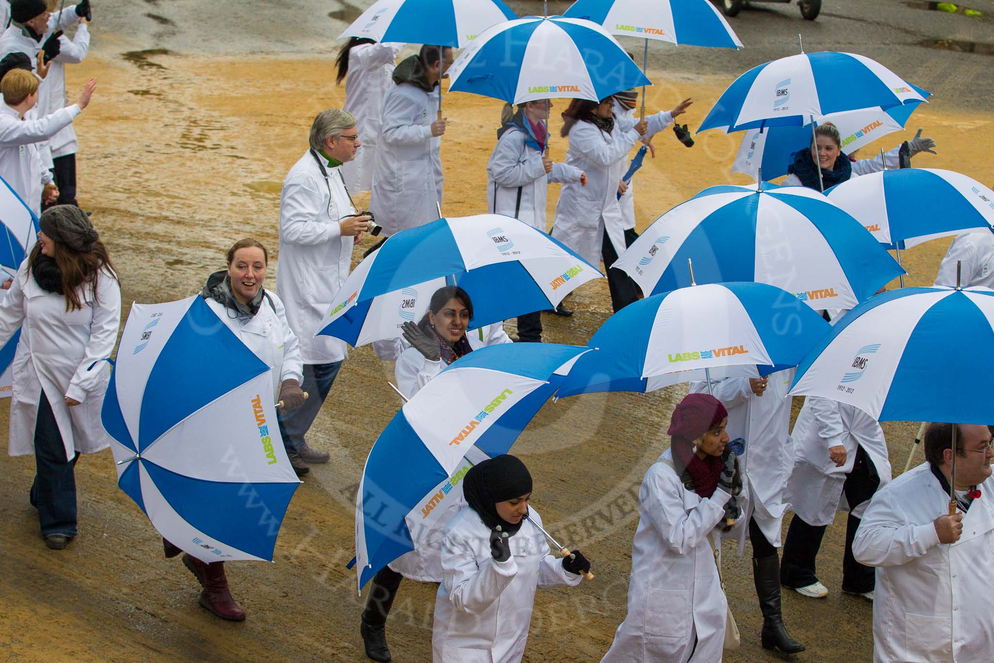 Lord Mayor's Show 2012: Entry 120 - IBMS Centenary, the Institute for Biomedical Science..
Press stand opposite Mansion House, City of London,
London,
Greater London,
United Kingdom,
on 10 November 2012 at 12:00, image #1710