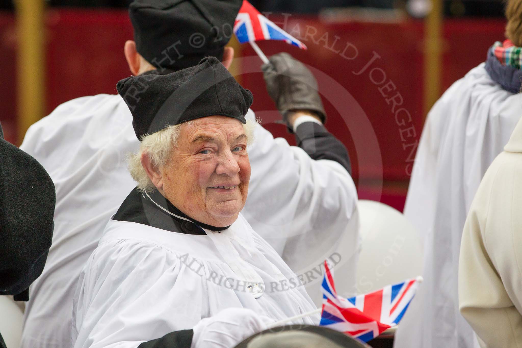 Lord Mayor's Show 2012: Entry 121 - Worshipful Company of Parish Clerks..
Press stand opposite Mansion House, City of London,
London,
Greater London,
United Kingdom,
on 10 November 2012 at 12:01, image #1737