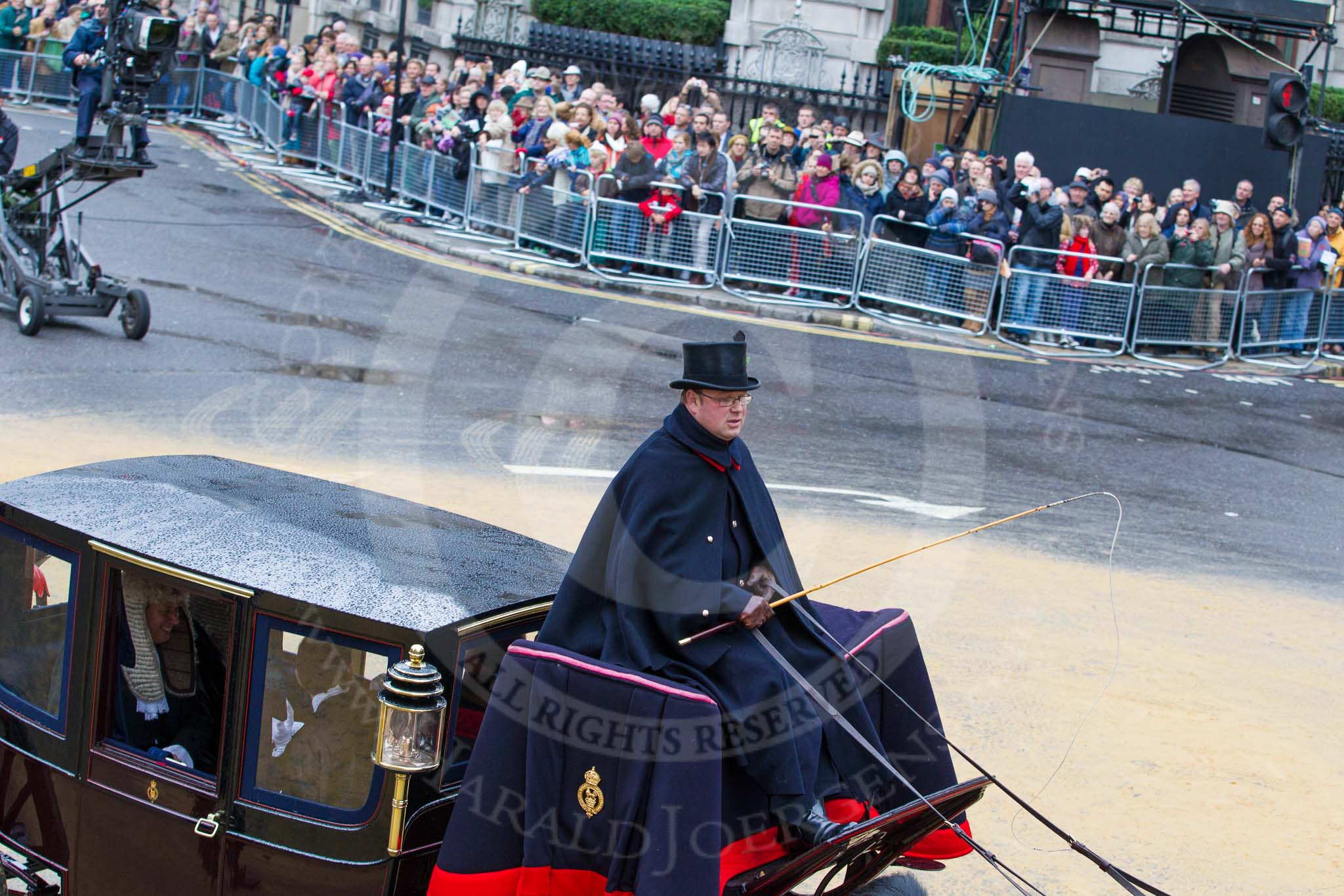 Lord Mayor's Show 2012.
Press stand opposite Mansion House, City of London,
London,
Greater London,
United Kingdom,
on 10 November 2012 at 12:05, image #1850