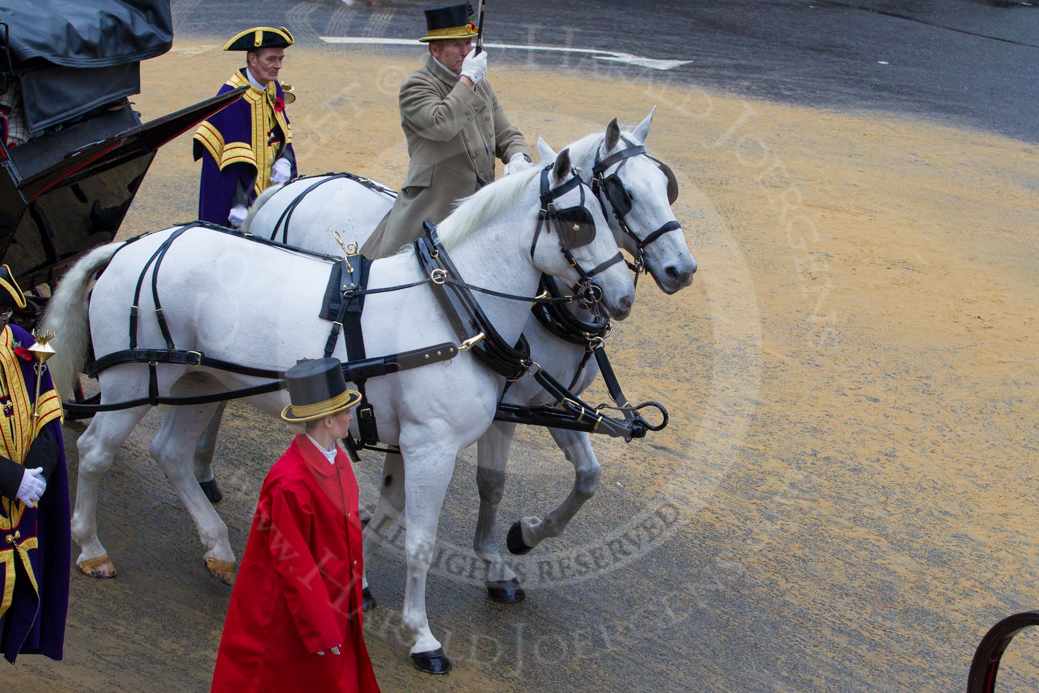Lord Mayor's Show 2012.
Press stand opposite Mansion House, City of London,
London,
Greater London,
United Kingdom,
on 10 November 2012 at 12:05, image #1851