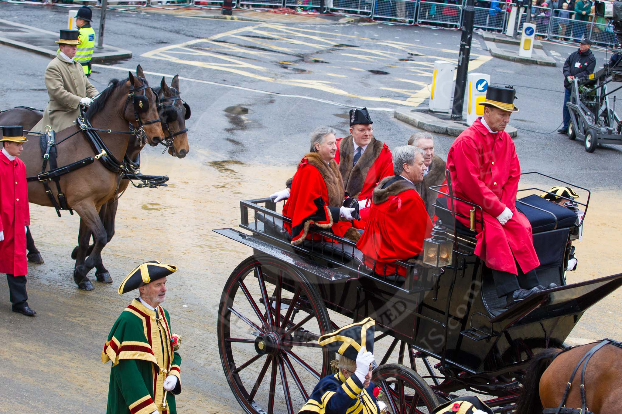 Lord Mayor's Show 2012.
Press stand opposite Mansion House, City of London,
London,
Greater London,
United Kingdom,
on 10 November 2012 at 12:05, image #1858