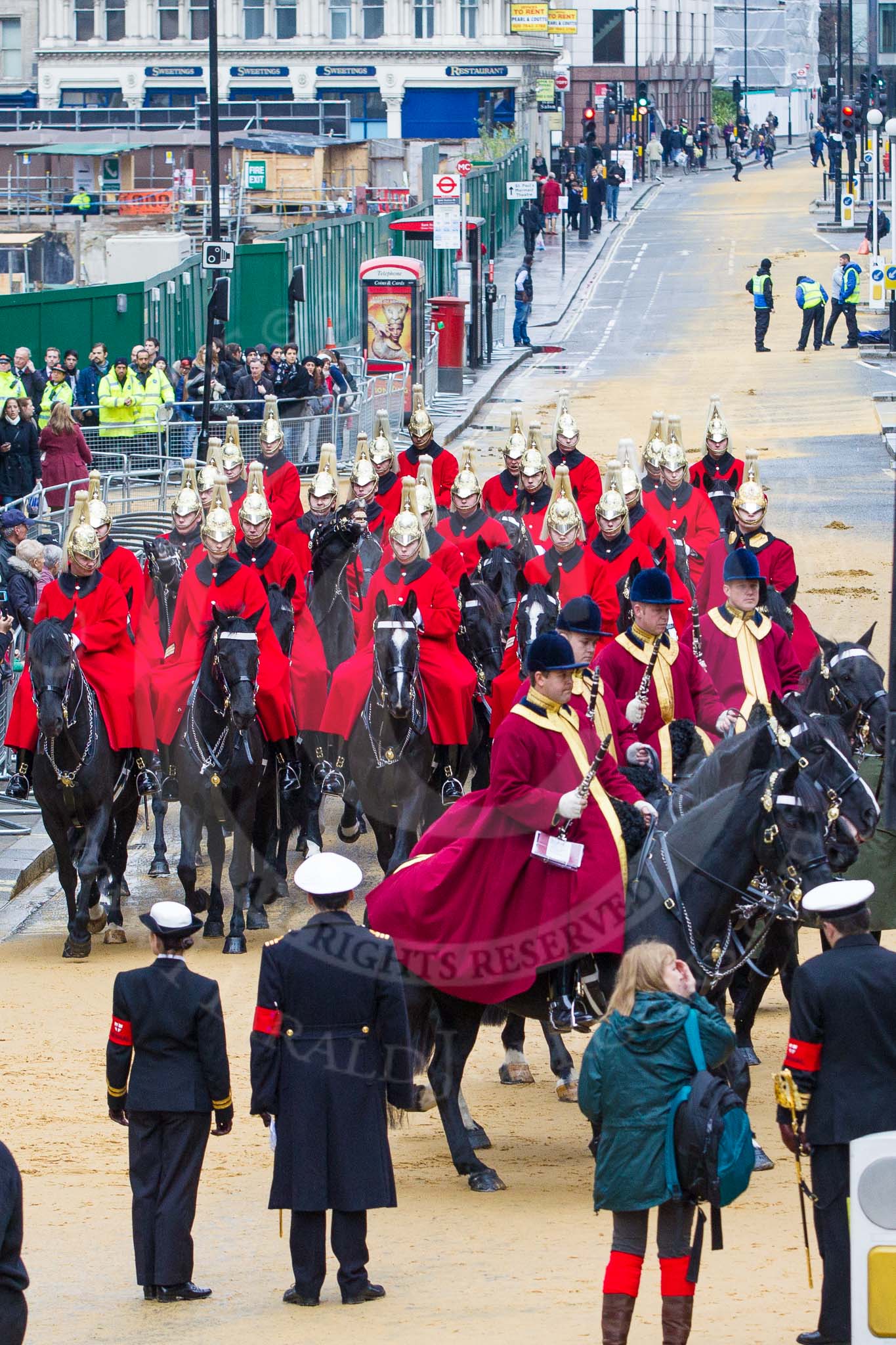 Lord Mayor's Show 2012: Entry 147 - Household Cavalry Mounted Regiment..
Press stand opposite Mansion House, City of London,
London,
Greater London,
United Kingdom,
on 10 November 2012 at 12:09, image #1917