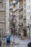 Lord Mayor's Show 2012: A very empty Lombard Street in the morning of the Lord Mayor's Show..
Press stand opposite Mansion House, City of London,
London,
Greater London,
United Kingdom,
on 10 November 2012 at 10:01, image #20