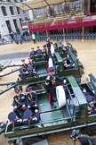 Lord Mayor's Show 2012: Entry 1, HAC, the Honourable Artillery Company, with their ceremonial 105 mm Light Guns..
Press stand opposite Mansion House, City of London,
London,
Greater London,
United Kingdom,
on 10 November 2012 at 10:15, image #35