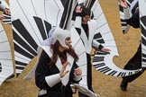 Lord Mayor's Show 2012: Entry 30 - City of London Solicitors' Company with giant musical notes and intruments..
Press stand opposite Mansion House, City of London,
London,
Greater London,
United Kingdom,
on 10 November 2012 at 11:13, image #484