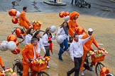 Lord Mayor's Show 2012: Entry 34 - ING Commercial Banking, bringing Amsterdam's 'orange spirit' to London..
Press stand opposite Mansion House, City of London,
London,
Greater London,
United Kingdom,
on 10 November 2012 at 11:14, image #523