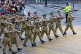 Lord Mayor's Show 2012: Entry 48 - The London Regiment, the only TA infantry battalion based in London..
Press stand opposite Mansion House, City of London,
London,
Greater London,
United Kingdom,
on 10 November 2012 at 11:21, image #668