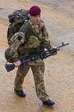 Lord Mayor's Show 2012: Entry 49 B Coy, 4 PARA. B Company, 4th Battalion The Parachute Regiment..
Press stand opposite Mansion House, City of London,
London,
Greater London,
United Kingdom,
on 10 November 2012 at 11:22, image #691