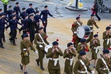 Lord Mayor's Show 2012: Entry 54 - St Dunstan’s CCF Band - the St Dunstan 's College Combined Cadet Force..
Press stand opposite Mansion House, City of London,
London,
Greater London,
United Kingdom,
on 10 November 2012 at 11:24, image #721