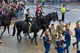 Lord Mayor's Show 2012: Entry 74 - The Band of The Royal Yeomanry (Inns of Court & City Yeomanry)..
Press stand opposite Mansion House, City of London,
London,
Greater London,
United Kingdom,
on 10 November 2012 at 11:32, image #933