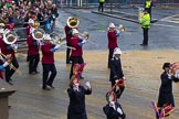 Lord Mayor's Show 2012: Entry 79 - Household Troops Band of the Salvation Army..
Press stand opposite Mansion House, City of London,
London,
Greater London,
United Kingdom,
on 10 November 2012 at 11:34, image #992