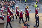 Lord Mayor's Show 2012: Entry 79 - Household Troops Band of the Salvation Army..
Press stand opposite Mansion House, City of London,
London,
Greater London,
United Kingdom,
on 10 November 2012 at 11:34, image #993