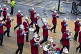 Lord Mayor's Show 2012: Entry 79 - Household Troops Band of the Salvation Army..
Press stand opposite Mansion House, City of London,
London,
Greater London,
United Kingdom,
on 10 November 2012 at 11:34, image #999