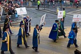 Lord Mayor's Show 2012: Entrry 104 - Modern Livery Companies, representing 26 Livery Companies..
Press stand opposite Mansion House, City of London,
London,
Greater London,
United Kingdom,
on 10 November 2012 at 11:51, image #1424