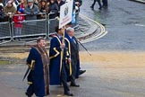 Lord Mayor's Show 2012: Entrry 104 - Modern Livery Companies, representing 26 Livery Companies..
Press stand opposite Mansion House, City of London,
London,
Greater London,
United Kingdom,
on 10 November 2012 at 11:51, image #1444