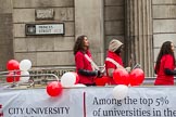 Lord Mayor's Show 2012: Entry 113 - City University London..
Press stand opposite Mansion House, City of London,
London,
Greater London,
United Kingdom,
on 10 November 2012 at 11:57, image #1637