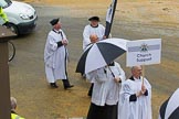 Lord Mayor's Show 2012: Entry 121 - Worshipful Company of Parish Clerks..
Press stand opposite Mansion House, City of London,
London,
Greater London,
United Kingdom,
on 10 November 2012 at 12:01, image #1735