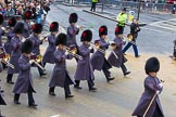 Lord Mayor's Show 2012: Entry 139 - The Band of the Coldstream Guards, lead by Senior Drum Major Ben Roberts, Coldstream Guards..
Press stand opposite Mansion House, City of London,
London,
Greater London,
United Kingdom,
on 10 November 2012 at 12:06, image #1883