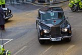 Lord Mayor's Show 2012: The Rolls Royce, registration LMO, leaving with a police escort..
Press stand opposite Mansion House, City of London,
London,
Greater London,
United Kingdom,
on 10 November 2012 at 12:15, image #1960
