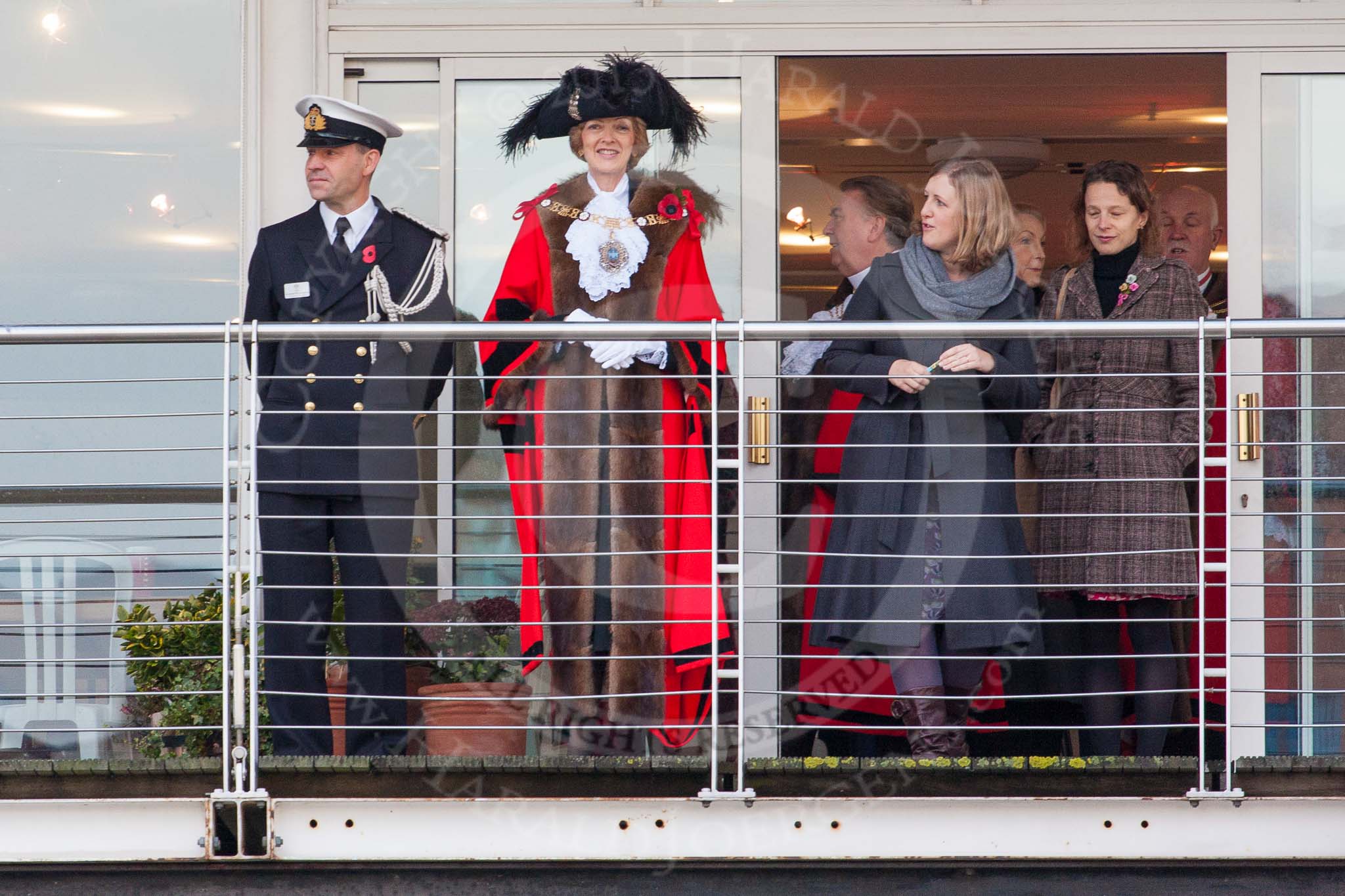 Lord Mayor's Show 2013: The Lord Mayor, Alderman Fiona Woolf, at Westminster Boating Base. Photo by Mike Garland..




on 09 November 2013 at 08:19, image #3