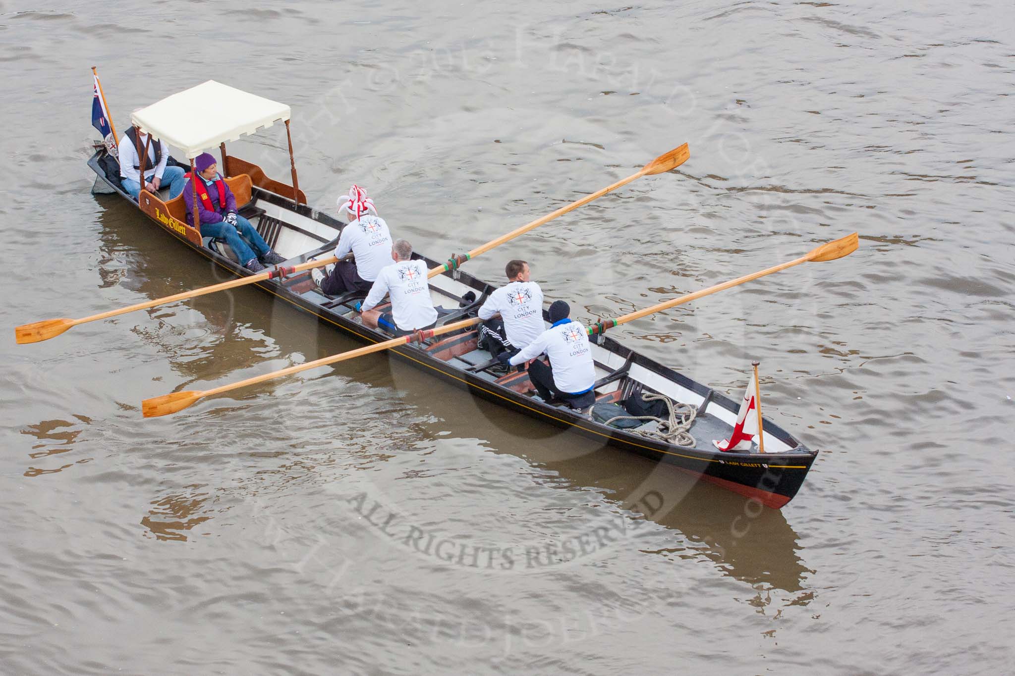 Lord Mayor's Show 2013: The Lord Mayor's flotilla, here cutter 'Lady Gillet', crewed by City of London (Port health). Photo be Mike Garland..




on 09 November 2013 at 09:16, image #24