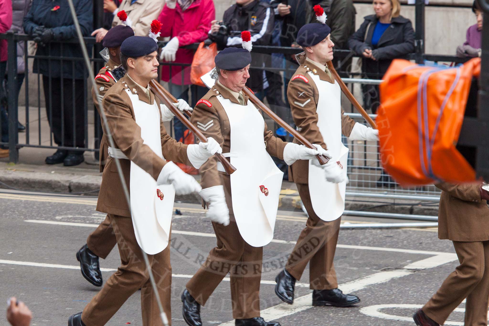 Lord Mayor's Show 2013.
Press stand opposite Mansion House, City of London,
London,
Greater London,
United Kingdom,
on 09 November 2013 at 10:23, image #57