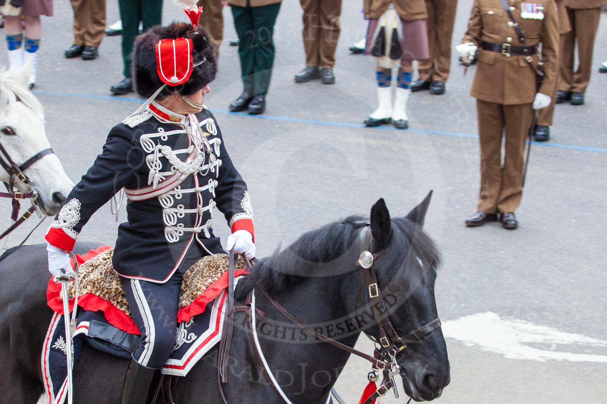 Lord Mayor's Show 2013.
Press stand opposite Mansion House, City of London,
London,
Greater London,
United Kingdom,
on 09 November 2013 at 10:35, image #73