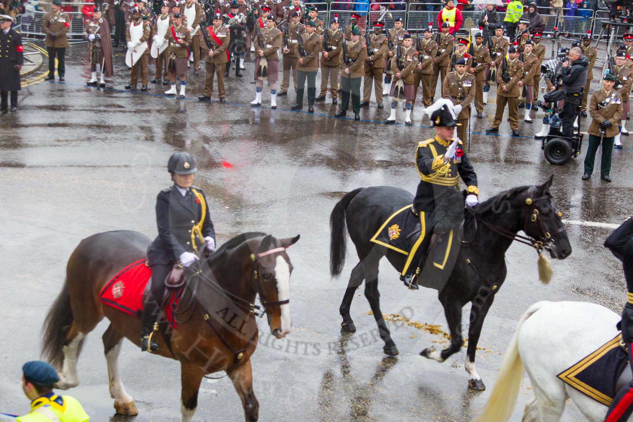 Lord Mayor's Show 2013: 2-Wayne Chance, The Commander of the City of London Police..
Press stand opposite Mansion House, City of London,
London,
Greater London,
United Kingdom,
on 09 November 2013 at 11:00, image #140