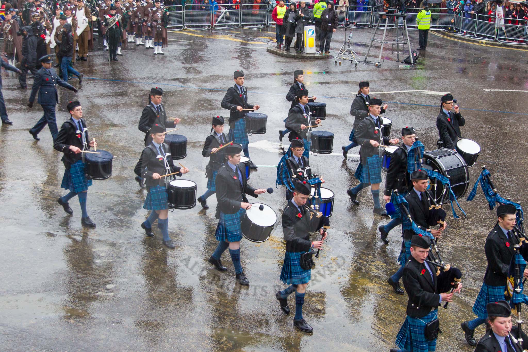 Lord Mayor's Show 2013: 22-Air Training Corps Band- many of these young musician will archieve BTEC qualification in Music Services..
Press stand opposite Mansion House, City of London,
London,
Greater London,
United Kingdom,
on 09 November 2013 at 11:11, image #337