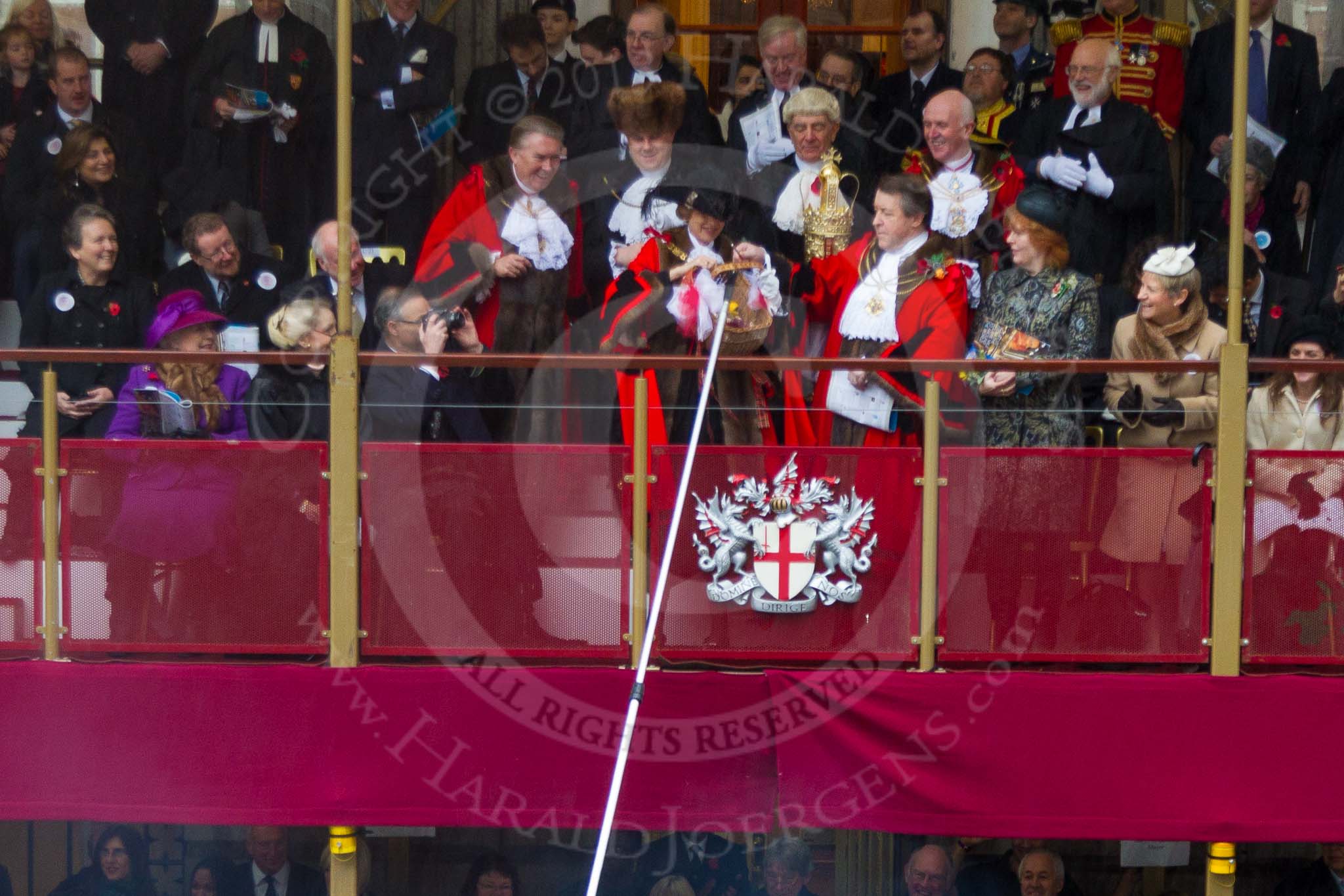 Lord Mayor's Show 2013.
Press stand opposite Mansion House, City of London,
London,
Greater London,
United Kingdom,
on 09 November 2013 at 11:19, image #469