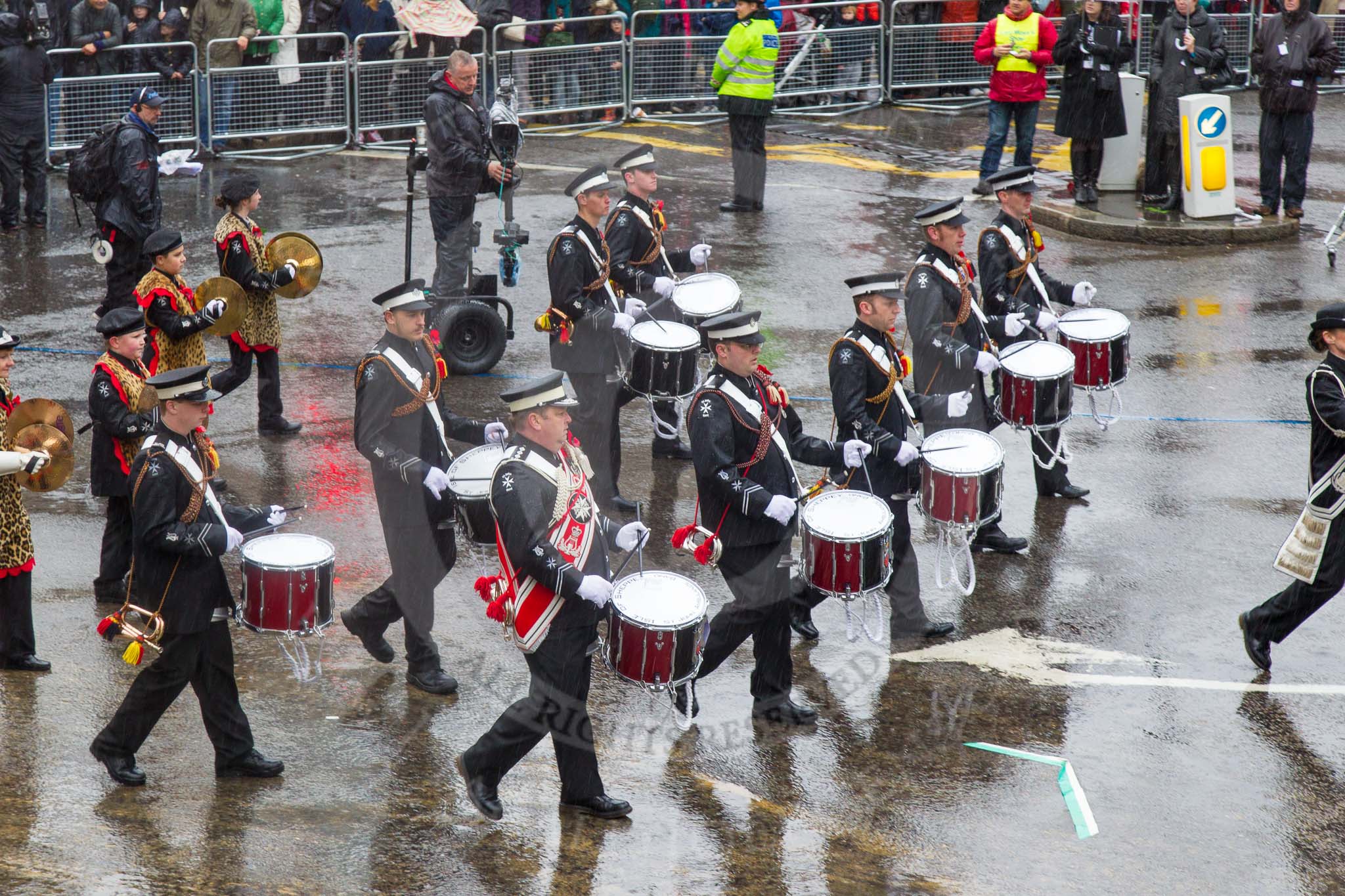 Lord Mayor's Show 2013: 42- Isle of Sheppey St John Ambulance Band-band has been performing since 1946.Its members are aged from 11 to 76 and all are volunteers..
Press stand opposite Mansion House, City of London,
London,
Greater London,
United Kingdom,
on 09 November 2013 at 11:22, image #522