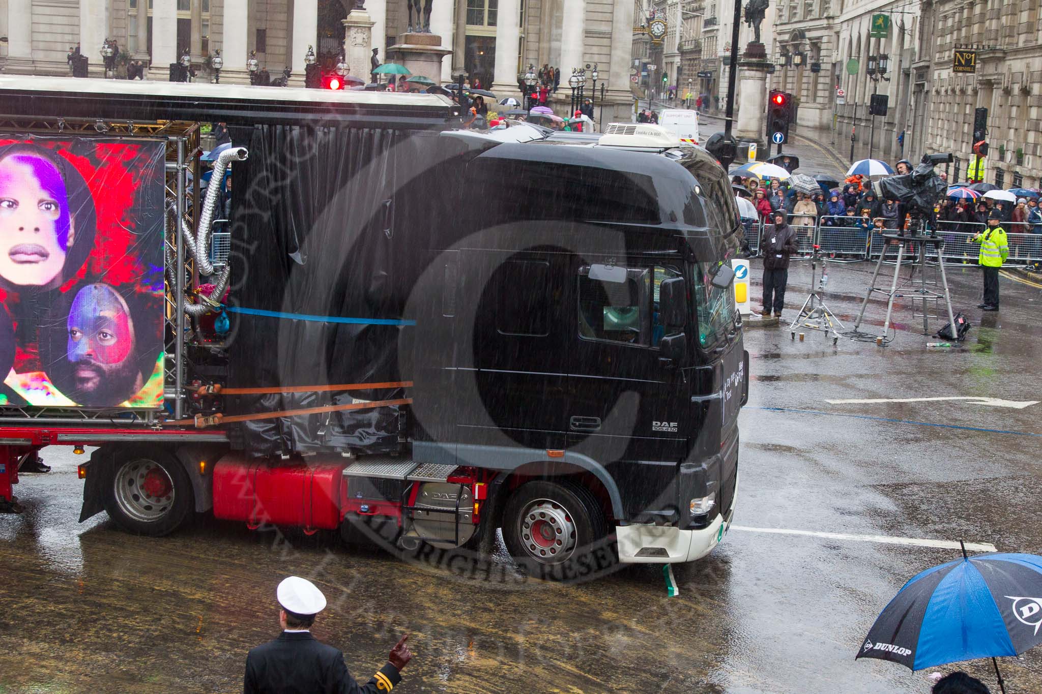 Lord Mayor's Show 2013: 44-City Bridge Trust Working with the Heart N Soul- Fish Police is performing their own brand of electronic future pop muisc while Heart N Soul DJs provide the beats..
Press stand opposite Mansion House, City of London,
London,
Greater London,
United Kingdom,
on 09 November 2013 at 11:24, image #558