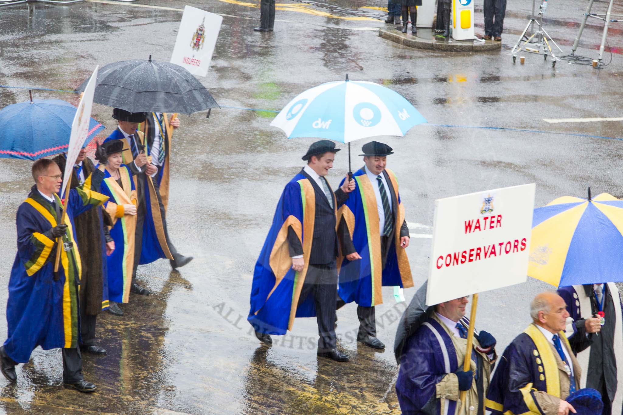 Lord Mayor's Show 2013: 46-Modern Livery Companies-Water Conservators..
Press stand opposite Mansion House, City of London,
London,
Greater London,
United Kingdom,
on 09 November 2013 at 11:25, image #598