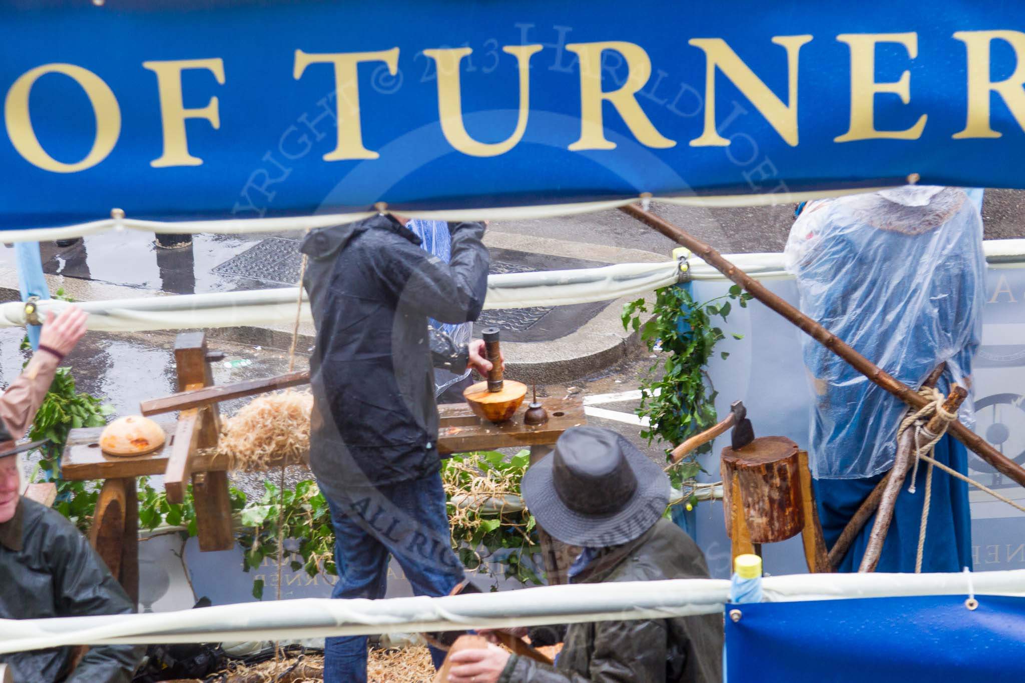 Lord Mayor's Show 2013: 51-Workshipful Company of Turners- recived Royal Charter in 1604. Its prime objective is to promote the craft of turning..
Press stand opposite Mansion House, City of London,
London,
Greater London,
United Kingdom,
on 09 November 2013 at 11:29, image #677