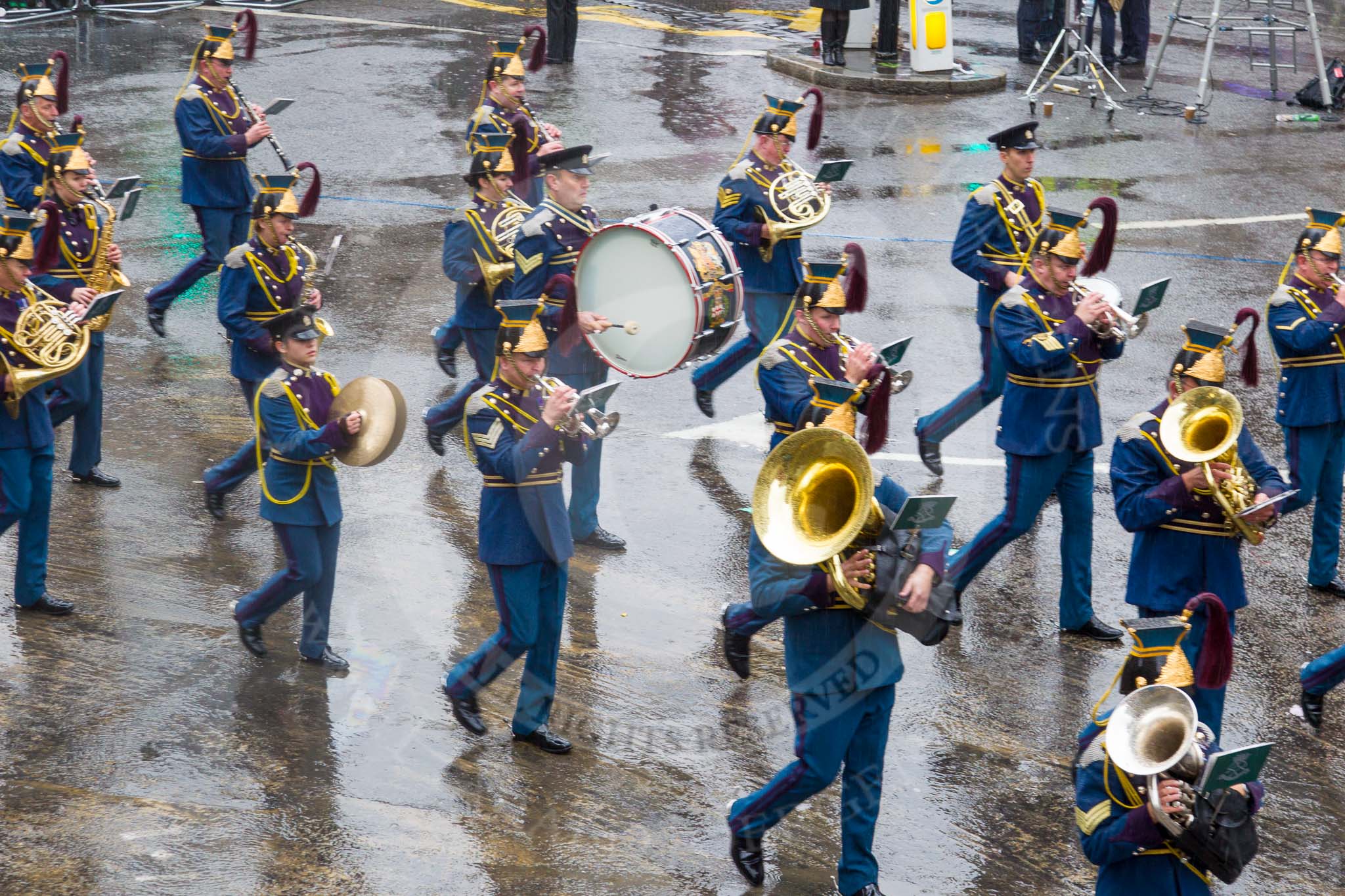 Lord Mayor's Show 2013: 74- The Band of the Royal Yeomanry..
Press stand opposite Mansion House, City of London,
London,
Greater London,
United Kingdom,
on 09 November 2013 at 11:41, image #891