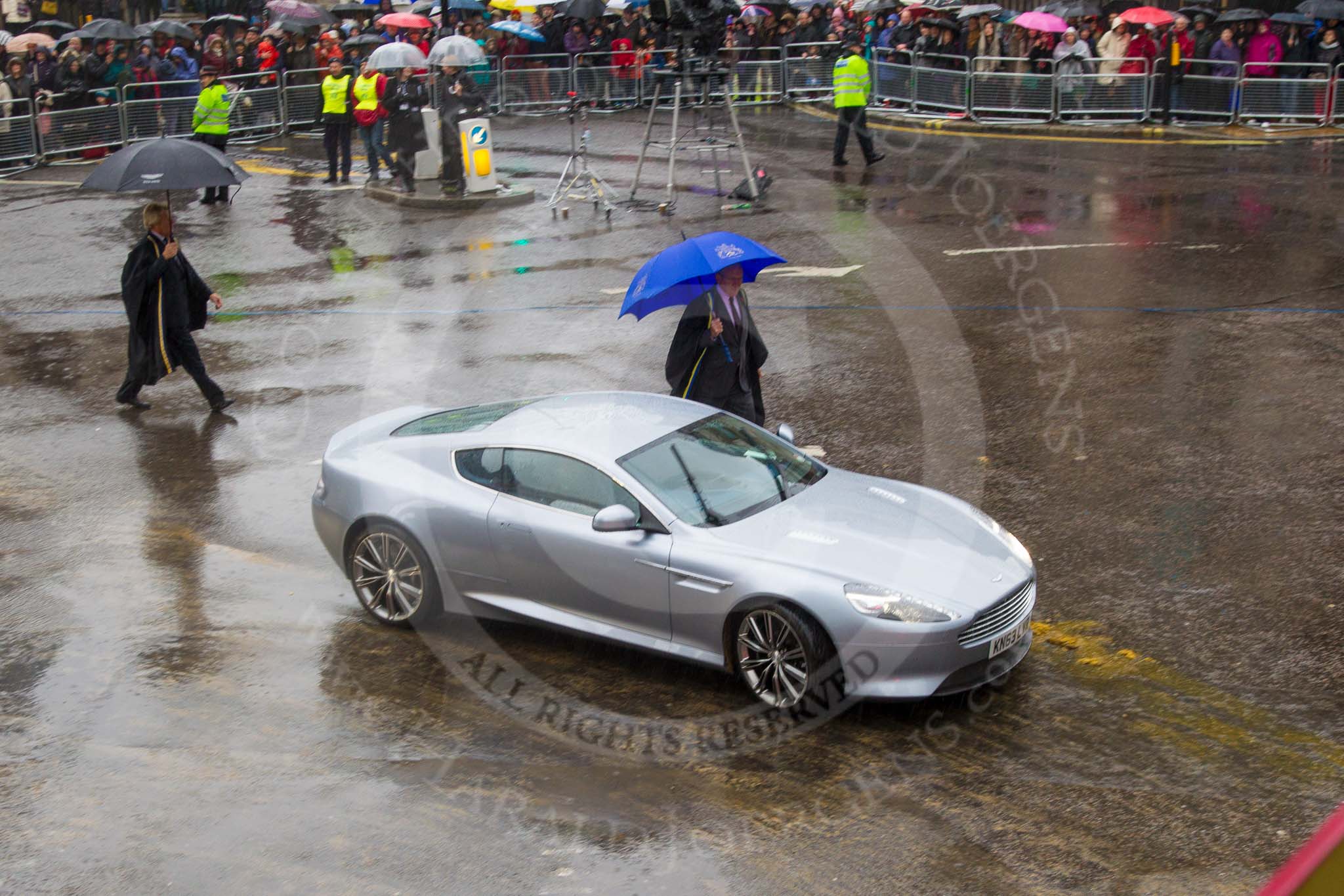 Lord Mayor's Show 2013: 78-Aston Martin Lagonda representing the Coachmakers- reflecting its modern association with the motor industry, the Company of Coachmakers and Coach Harness Makers is collaborating with Aston Martin, which this year celebrate 100 years of 'power, beauty and soul'..
Press stand opposite Mansion House, City of London,
London,
Greater London,
United Kingdom,
on 09 November 2013 at 11:43, image #947