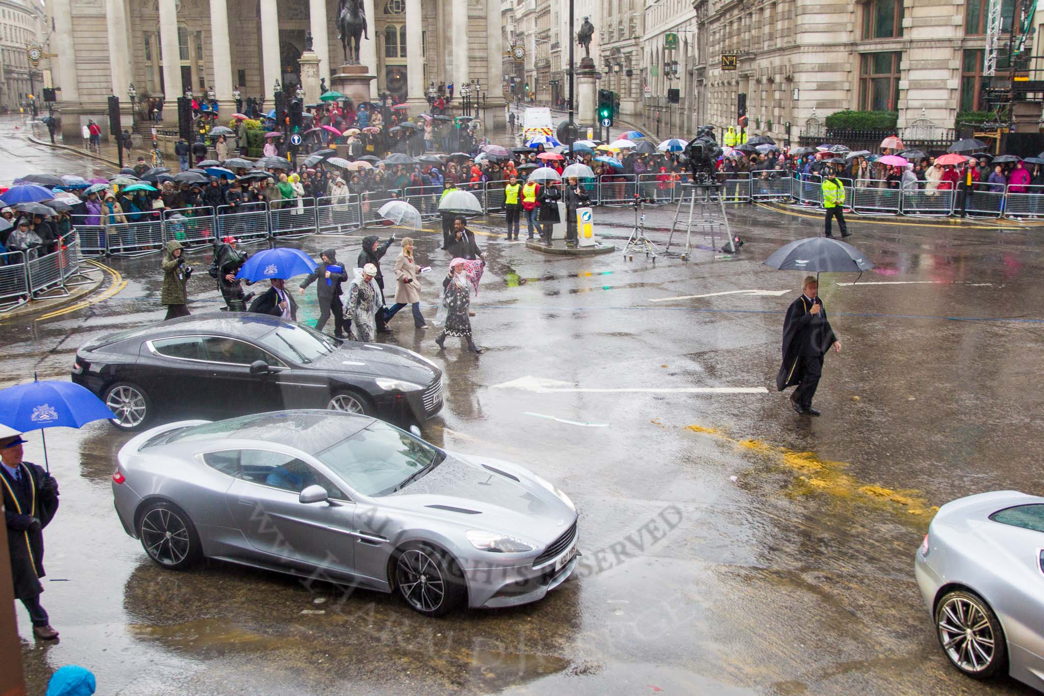 Lord Mayor's Show 2013: 78-Aston Martin Lagonda representing the Coachmakers- reflecting its modern association with the motor industry, the Company of Coachmakers and Coach Harness Makers is collaborating with Aston Martin, which this year celebrate 100 years of 'power, beauty and soul'..
Press stand opposite Mansion House, City of London,
London,
Greater London,
United Kingdom,
on 09 November 2013 at 11:43, image #949