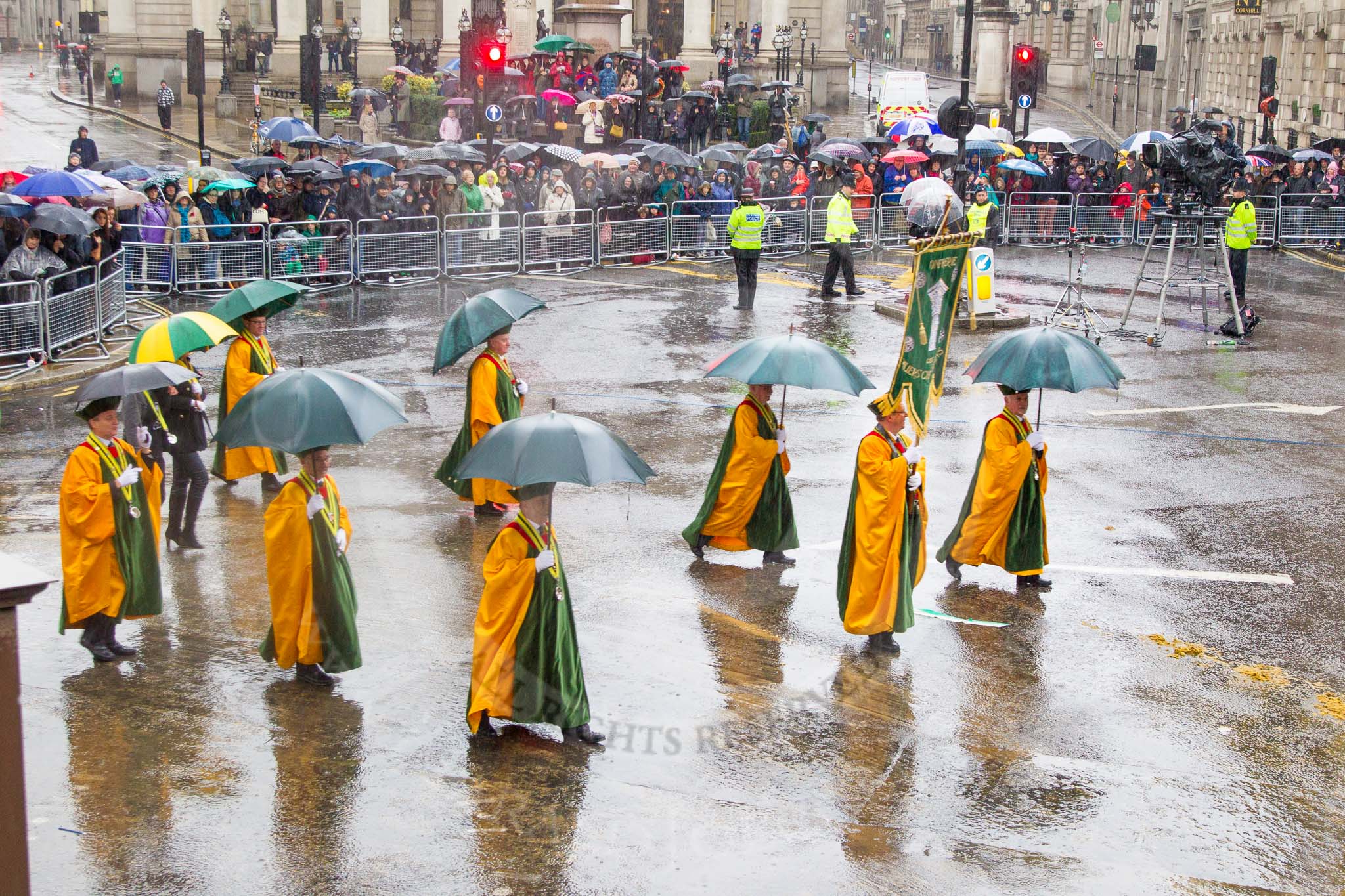 Lord Mayor's Show 2013: 84-Piliers Chablisiens-The aim of Piliers Chamblisiens is to provide the Chablis wine region with a spiritual and cultural marketing presence for national and international festivites..
Press stand opposite Mansion House, City of London,
London,
Greater London,
United Kingdom,
on 09 November 2013 at 11:47, image #1021