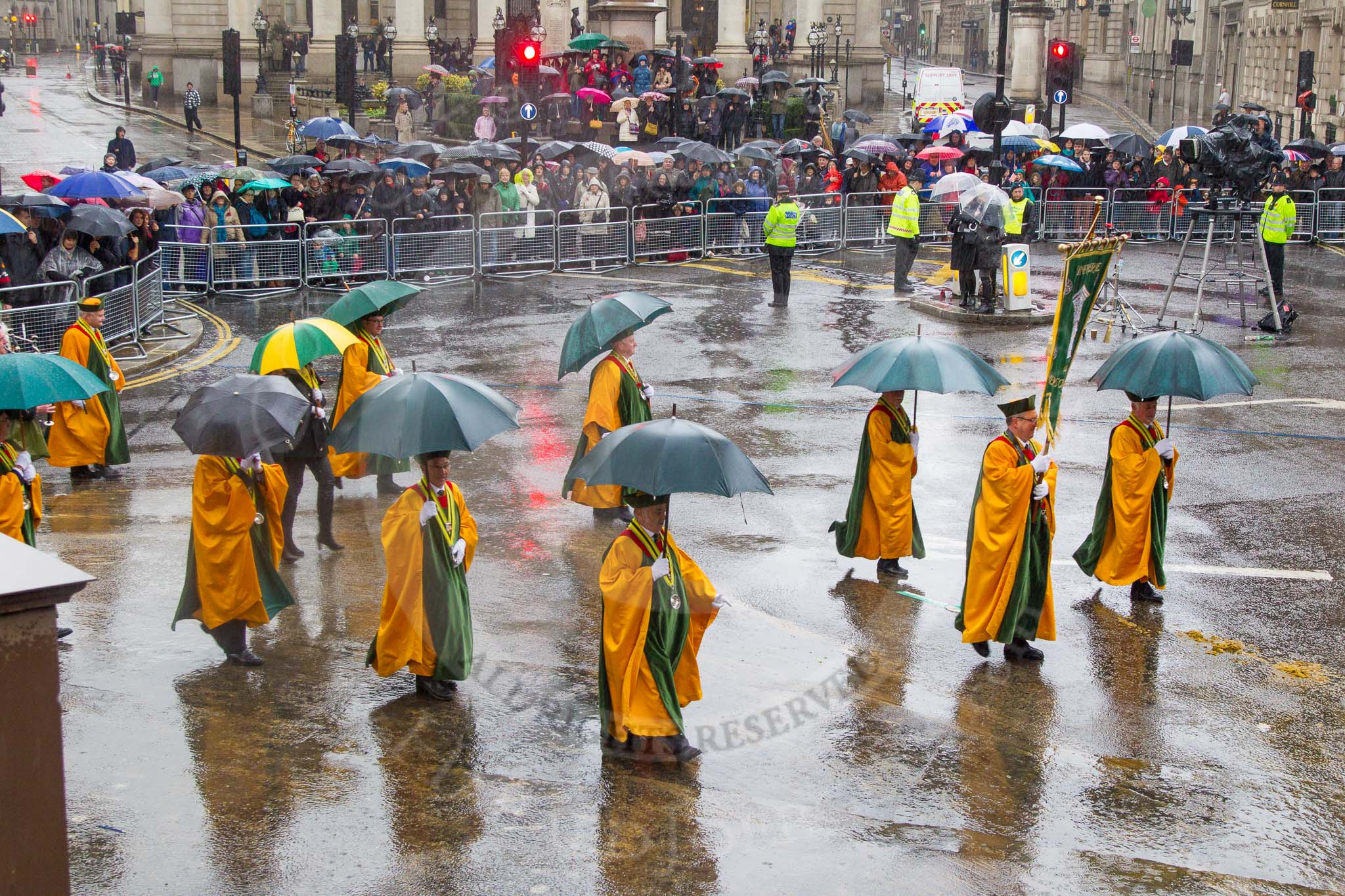 Lord Mayor's Show 2013: 84-Piliers Chablisiens-The aim of Piliers Chamblisiens is to provide the Chablis wine region with a spiritual and cultural marketing presence for national and international festivites..
Press stand opposite Mansion House, City of London,
London,
Greater London,
United Kingdom,
on 09 November 2013 at 11:47, image #1022