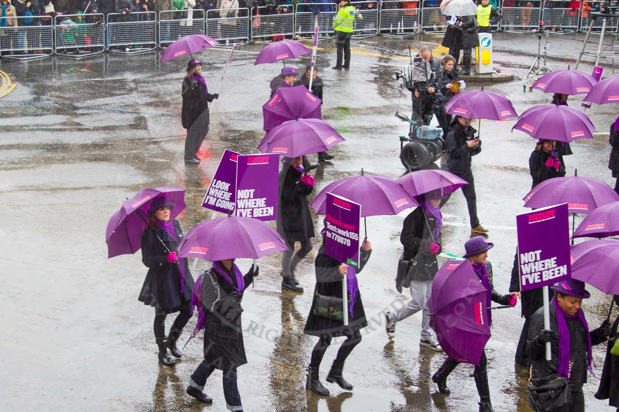 Lord Mayor's Show 2013: 85- Working Chance-is an award-winning charity delivering a bespoke recruitment service for ex-offenders..
Press stand opposite Mansion House, City of London,
London,
Greater London,
United Kingdom,
on 09 November 2013 at 11:47, image #1036