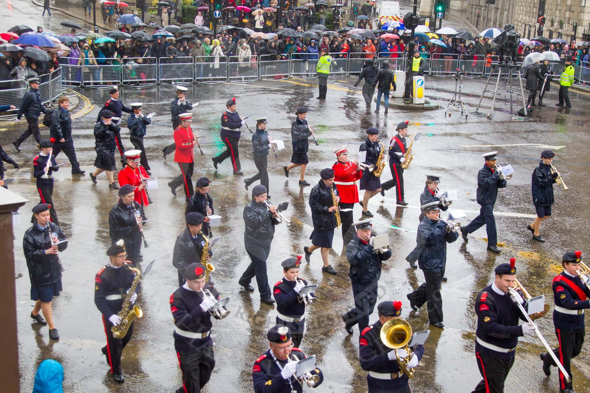 Lord Mayor's Show 2013: 87-National Youth Marching Band-looks to promote the good work of traditional youth marching bands across England..
Press stand opposite Mansion House, City of London,
London,
Greater London,
United Kingdom,
on 09 November 2013 at 11:48, image #1063