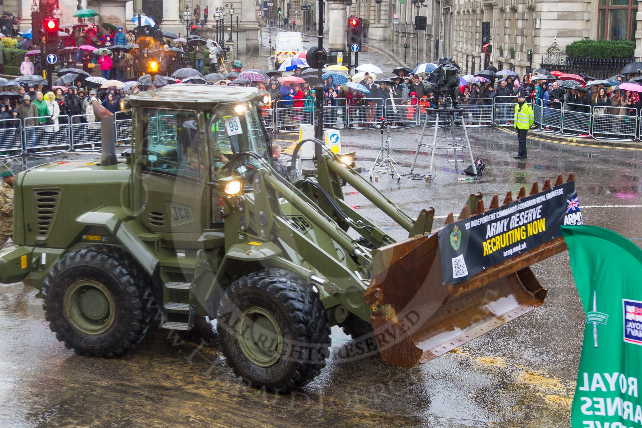 Lord Mayor's Show 2013: 99-131 Independent Commando Squadron Royal Engineers- theirs motto 'Ubigue' means 'everywhere' , and it is one of the most widely travelled of all Army Reserve units..
Press stand opposite Mansion House, City of London,
London,
Greater London,
United Kingdom,
on 09 November 2013 at 11:53, image #1187