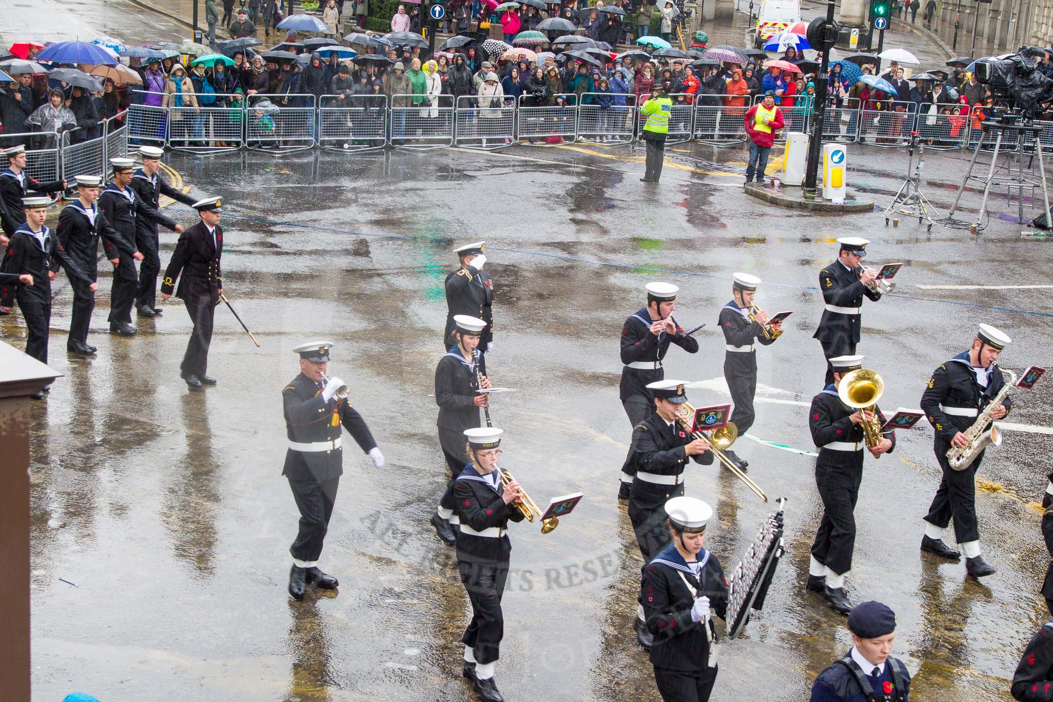 Lord Mayor's Show 2013: 101-London Area Sea Cadet Band-more than 100 Sea Cadets from 16 units across London are taking part in the parade this year..
Press stand opposite Mansion House, City of London,
London,
Greater London,
United Kingdom,
on 09 November 2013 at 11:54, image #1197