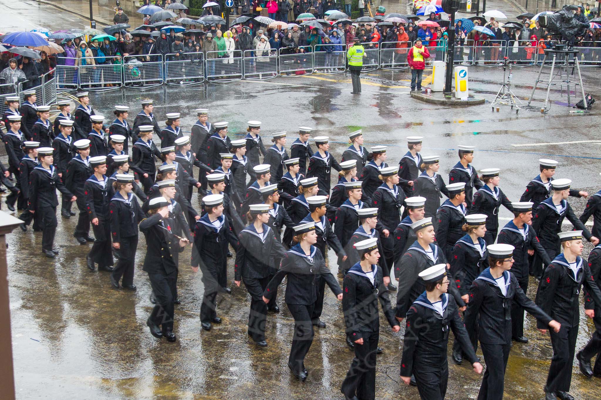 Lord Mayor's Show 2013: 101-London Area Sea Cadet Band-more than 100 Sea Cadets from 16 units across London are taking part in the parade this year..
Press stand opposite Mansion House, City of London,
London,
Greater London,
United Kingdom,
on 09 November 2013 at 11:54, image #1202