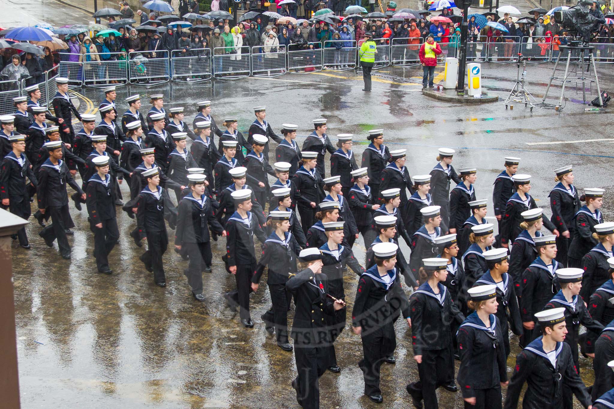 Lord Mayor's Show 2013: 101-London Area Sea Cadet Band-more than 100 Sea Cadets from 16 units across London are taking part in the parade this year..
Press stand opposite Mansion House, City of London,
London,
Greater London,
United Kingdom,
on 09 November 2013 at 11:54, image #1204