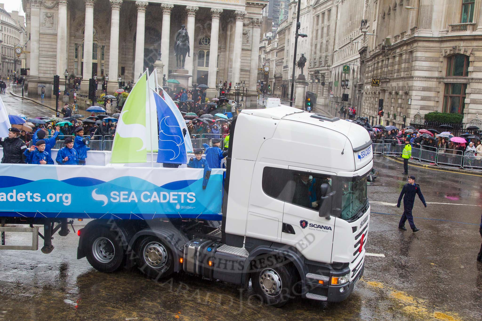 Lord Mayor's Show 2013: 102-London Area Sea Cadets- Sea Cadets Corps offers younf people aged 10-18 am enviroment where they can find confidence and inspiration through nautical adventure..
Press stand opposite Mansion House, City of London,
London,
Greater London,
United Kingdom,
on 09 November 2013 at 11:54, image #1211